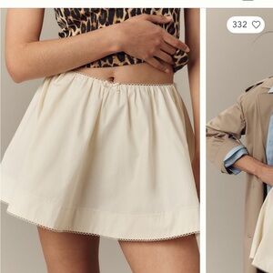 NIA poplin skirt NWT